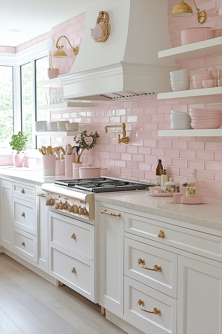 brick backsplash kitchen