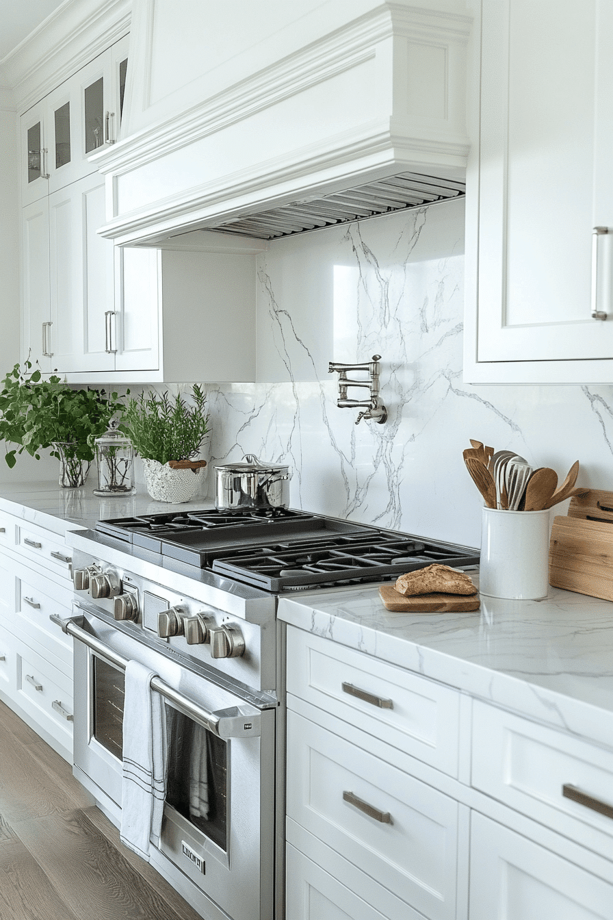 marble backsplash kitchen