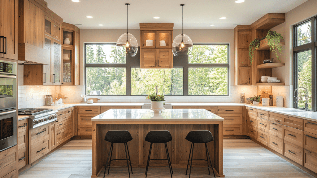 Alder Wood Kitchen Cabinets