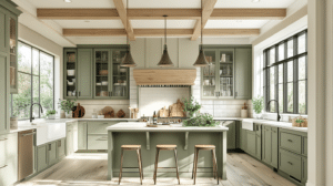 Clary Sage Kitchen Cabinets