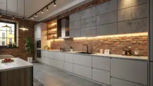 brick backsplash kitchen
