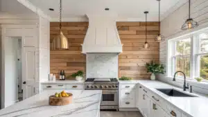 shiplap backsplash kitchen