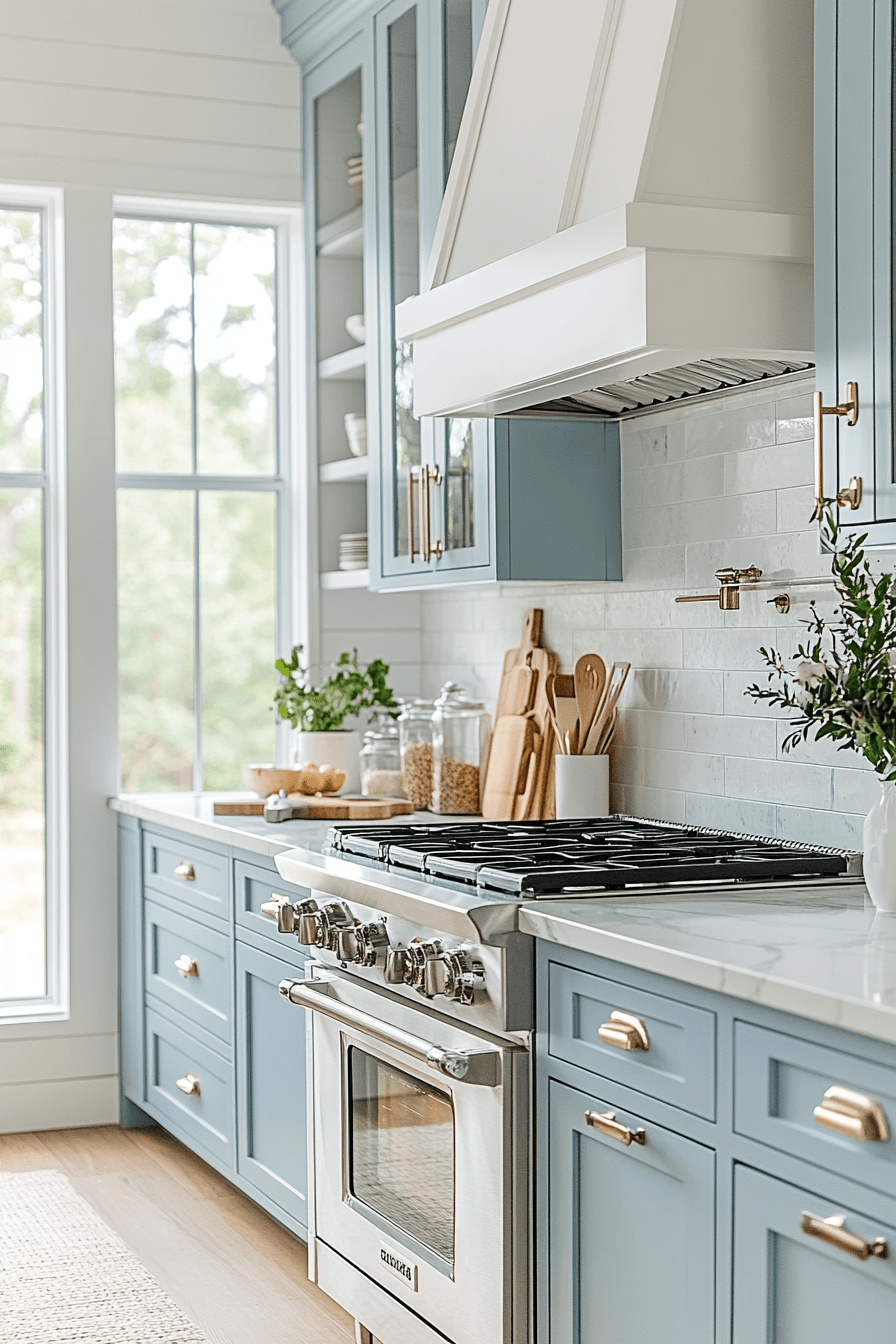 Light Blue Kitchen Cabinets