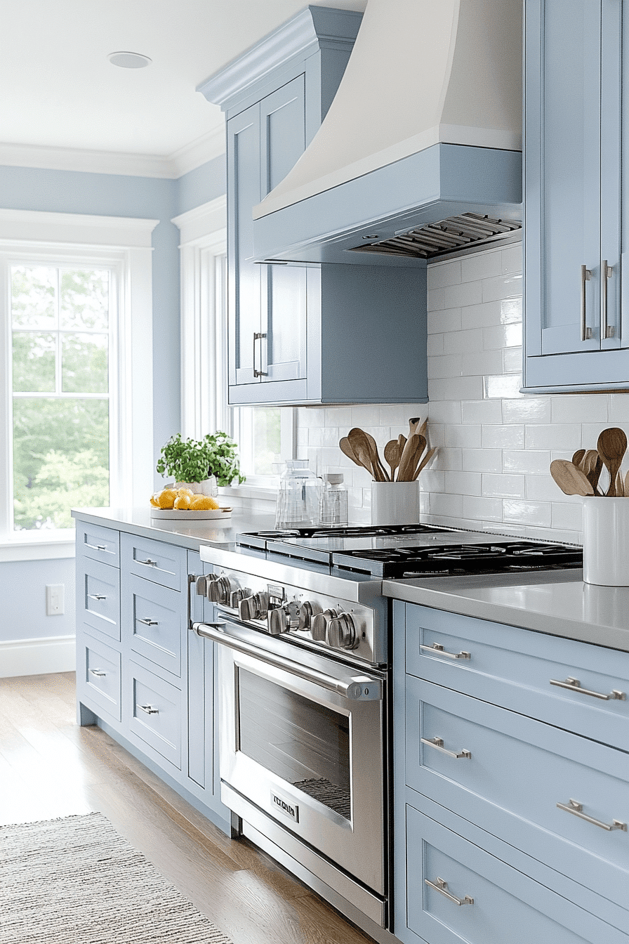 Light Blue Kitchen Cabinets
