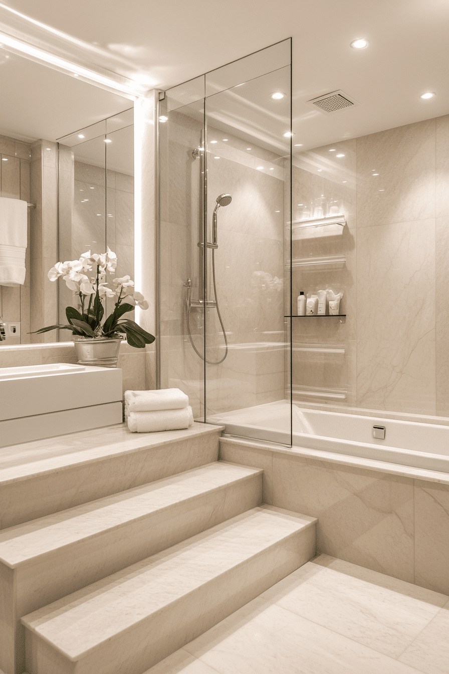 Frameless Mirror Glow Space