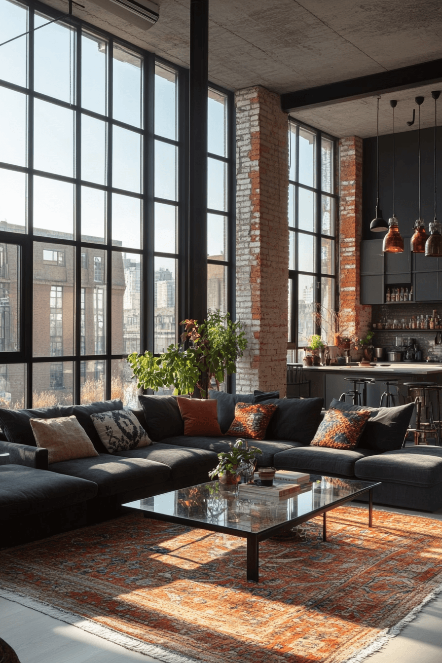 Glass Steel Open Living