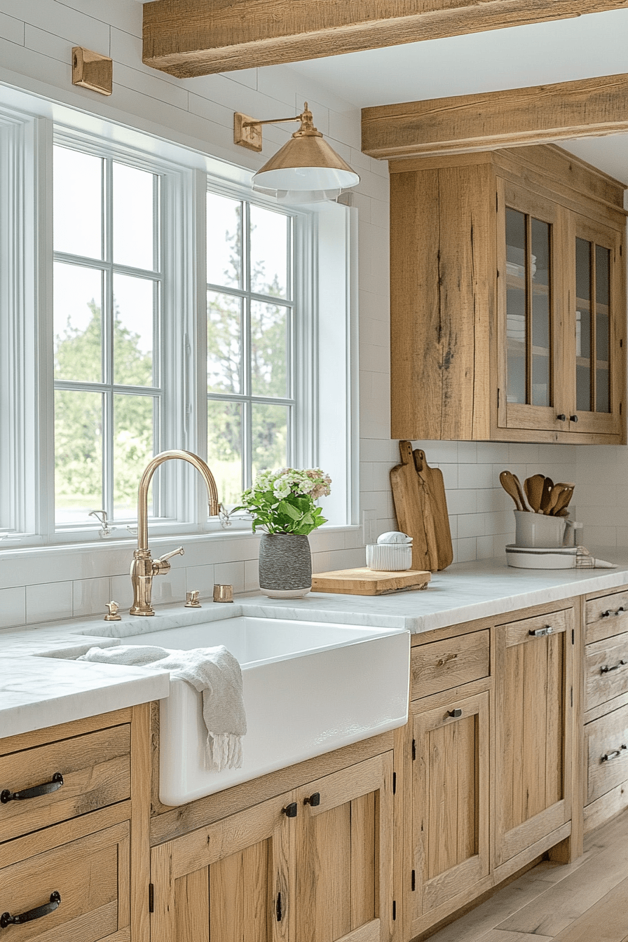 Rustic Farmhouse Kitchen Cabinets