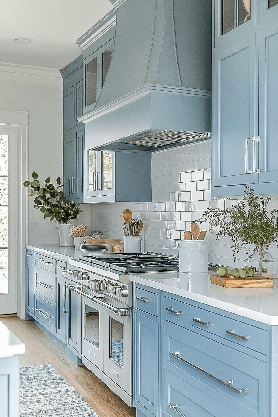 Light Blue Kitchen Cabinets