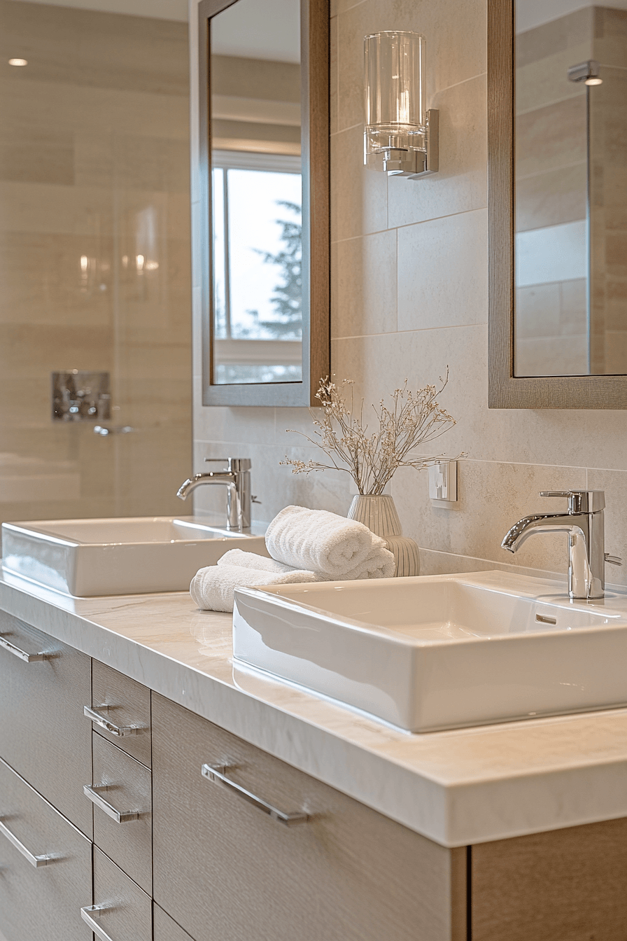 Double Vanity Elegant Setup