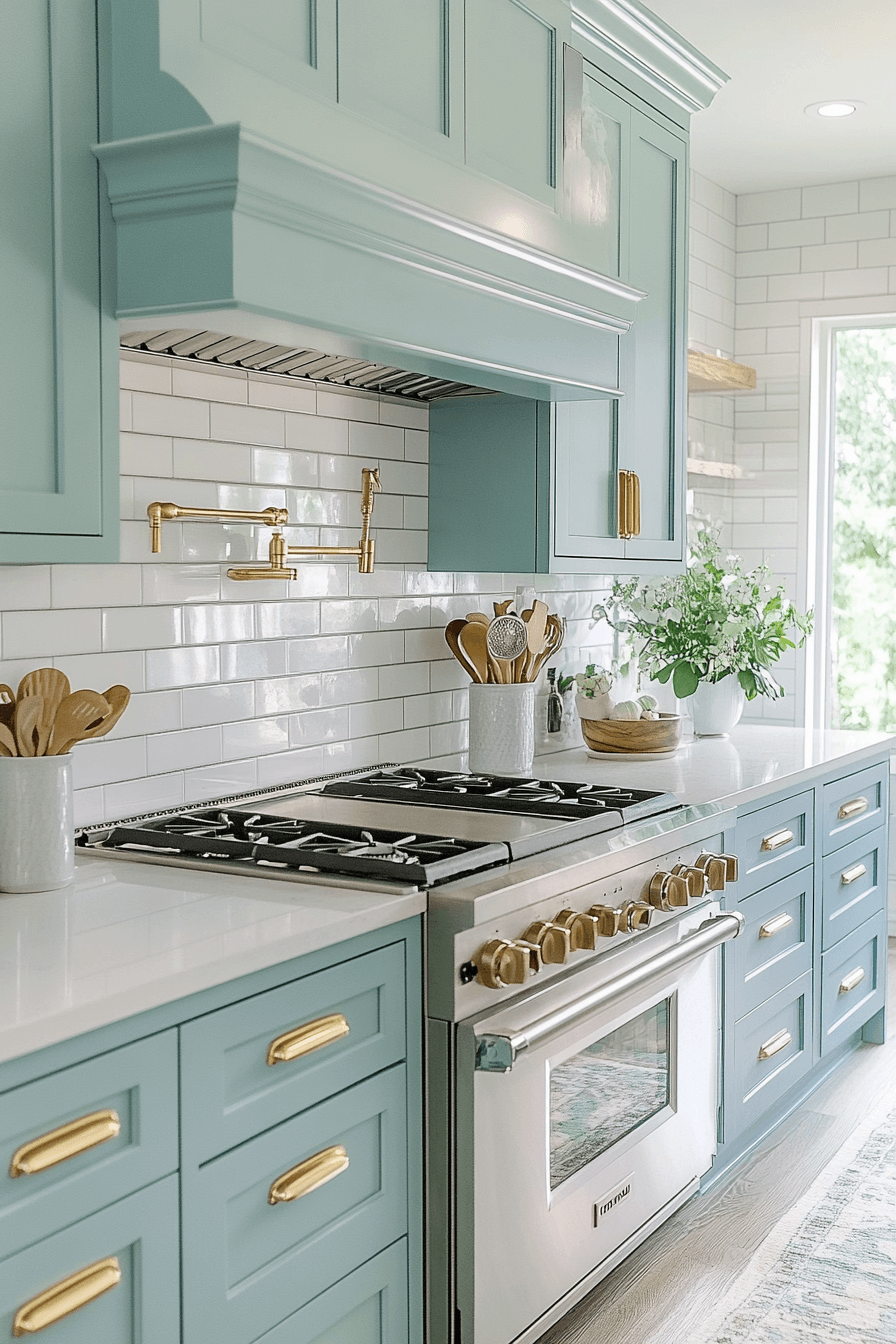 Light Blue Kitchen Cabinets