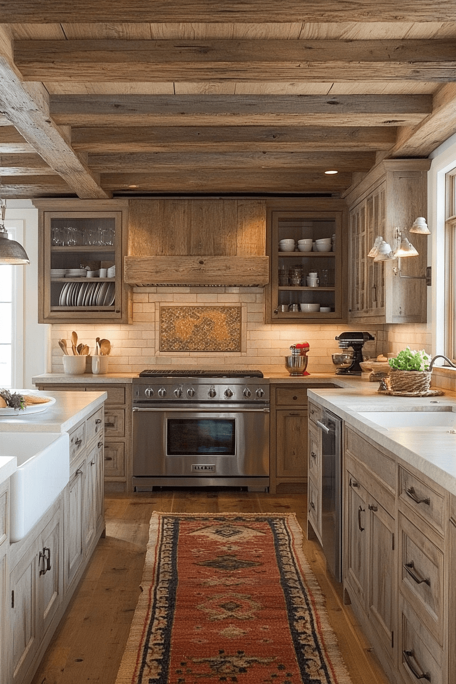 Rustic Farmhouse Kitchen Cabinets
