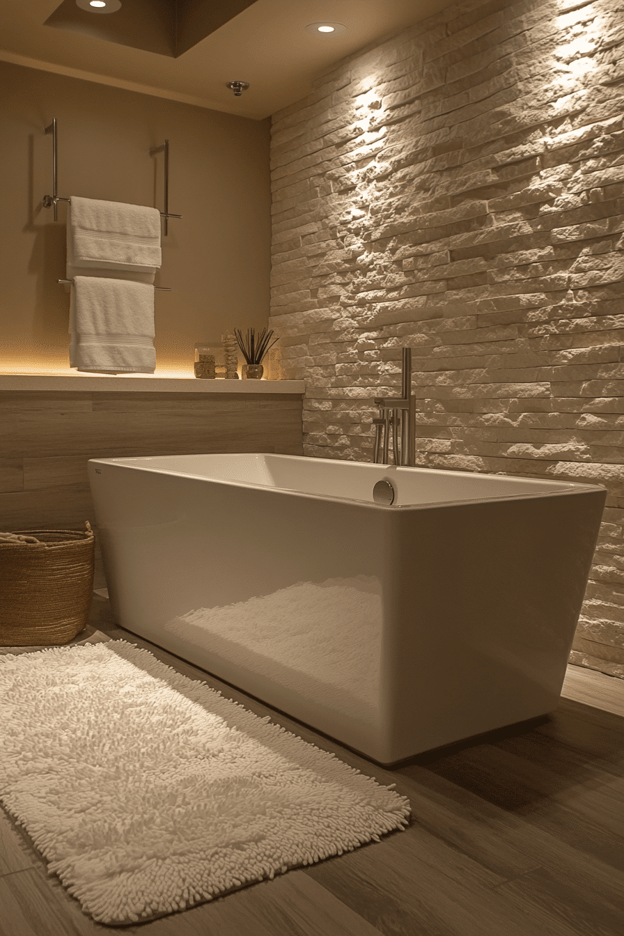 Textured Neutral Bathroom Retreat