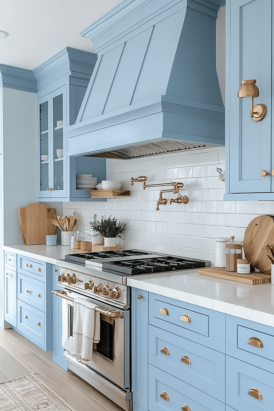 Light Blue Kitchen Cabinets