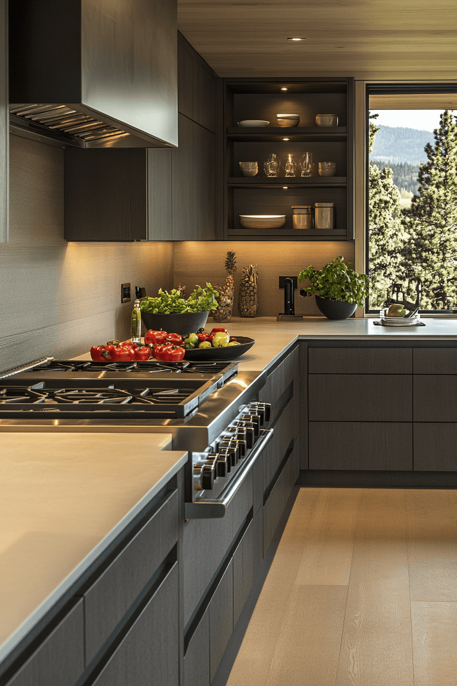 Grey Cabinet And White Countertops