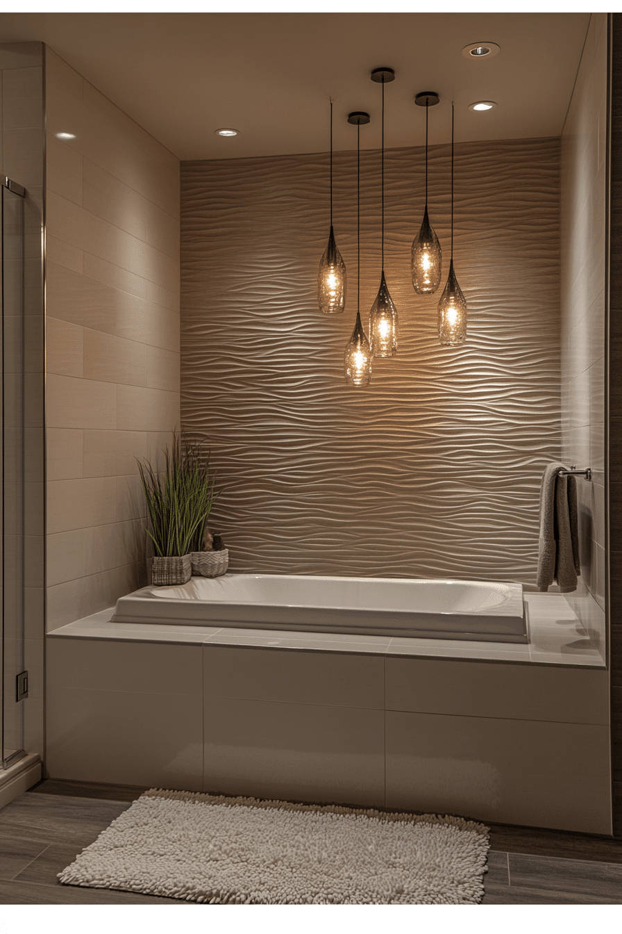 Layered Lighting Bathroom Ambience