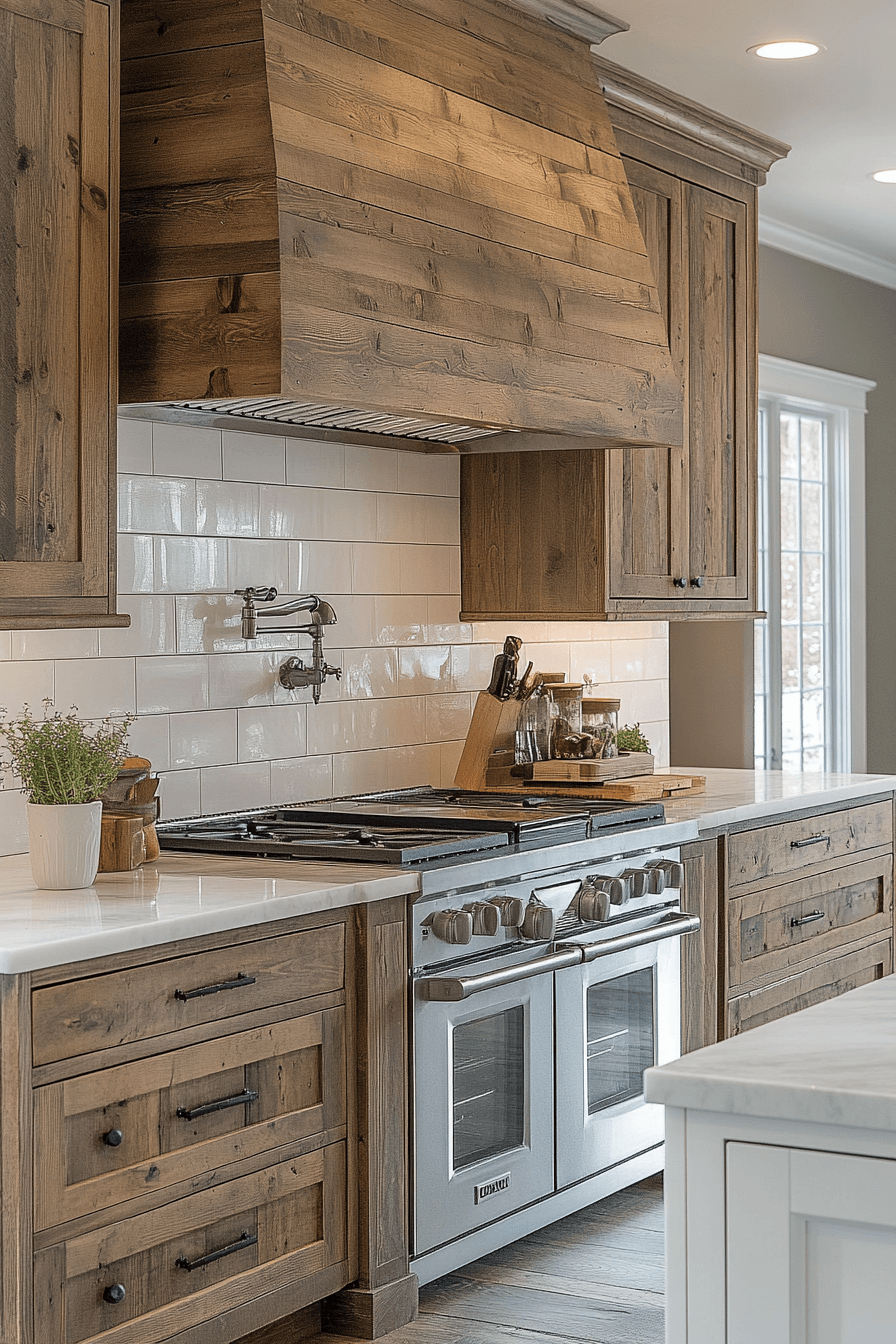 Rustic Farmhouse Kitchen Cabinets