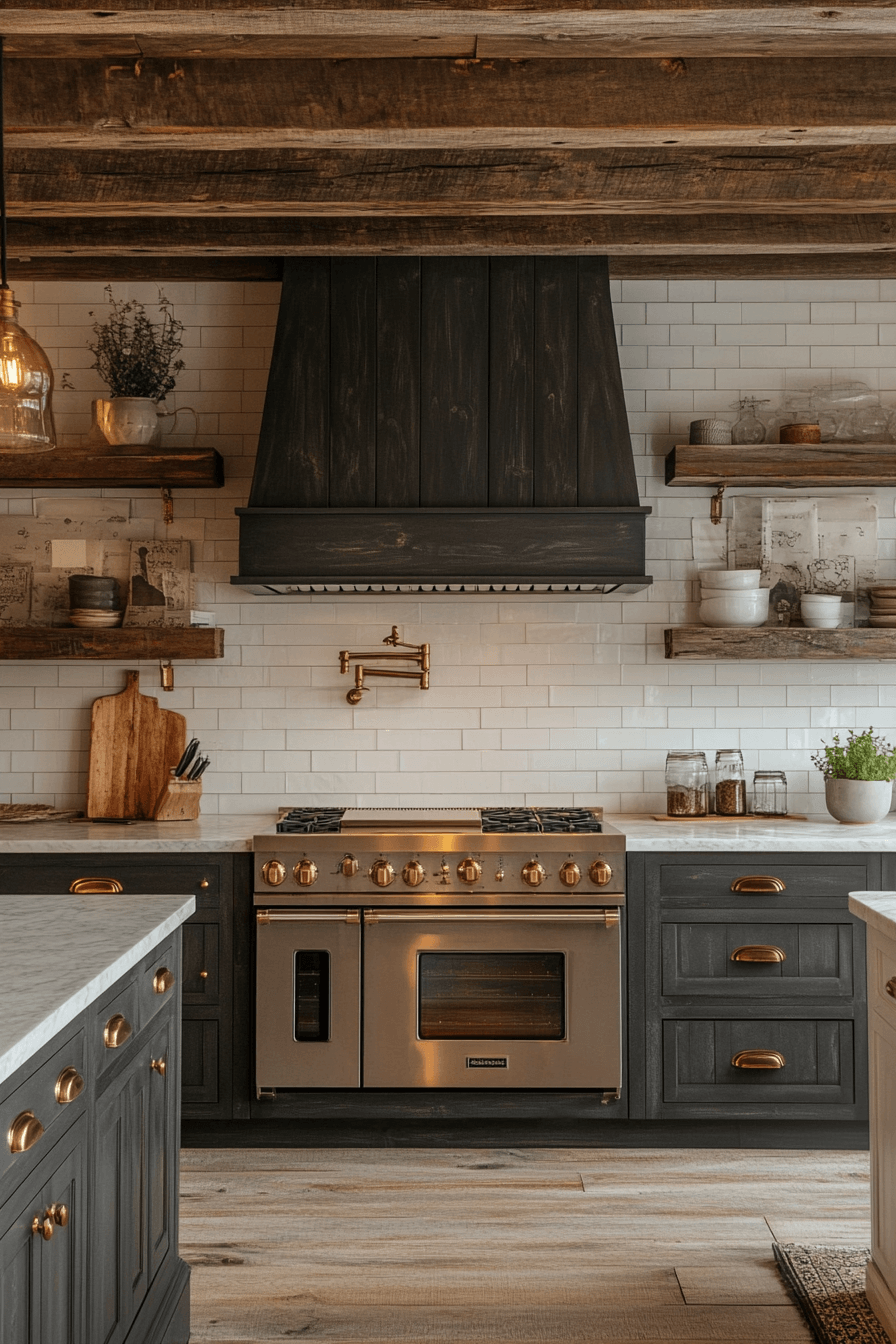 Rustic Farmhouse Kitchen Cabinets