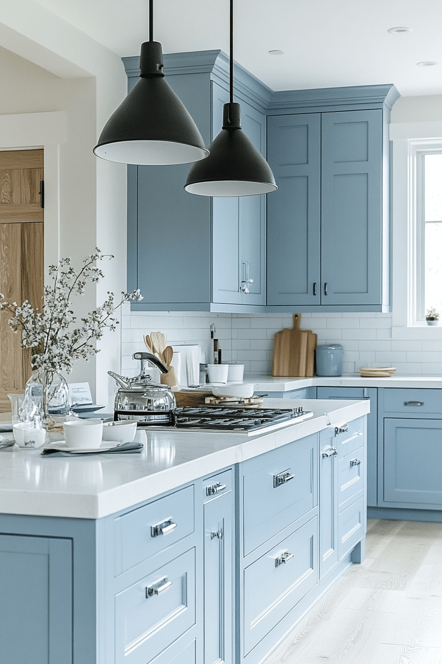 Light Blue Kitchen Cabinets