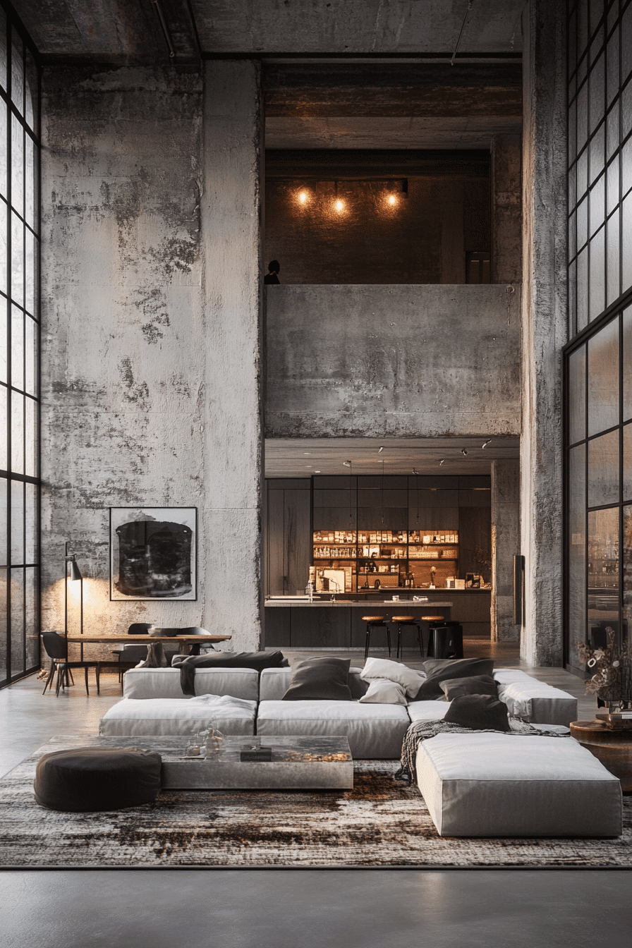 Grey Tone Industrial Living