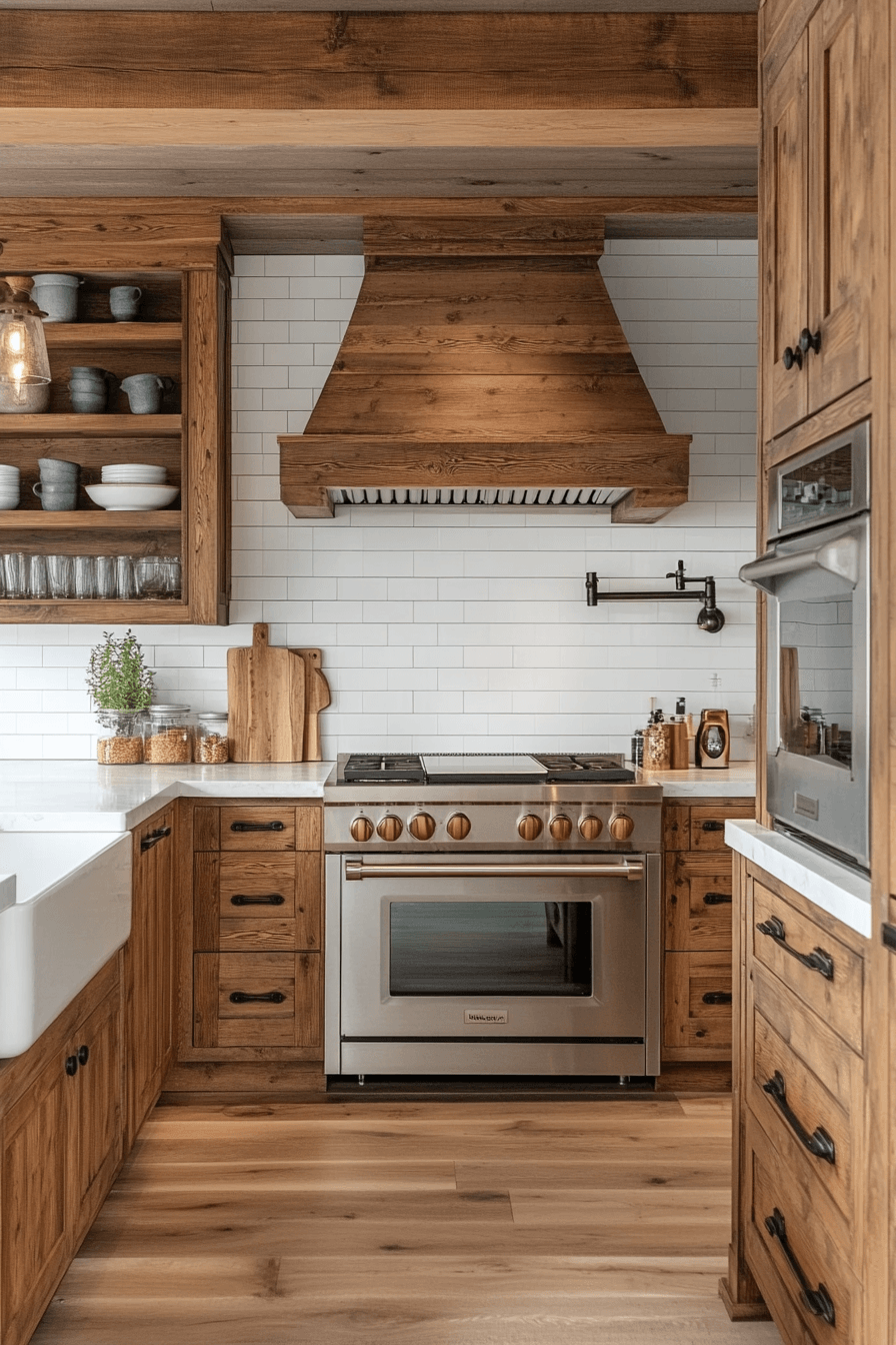 Rustic Farmhouse Kitchen Cabinets