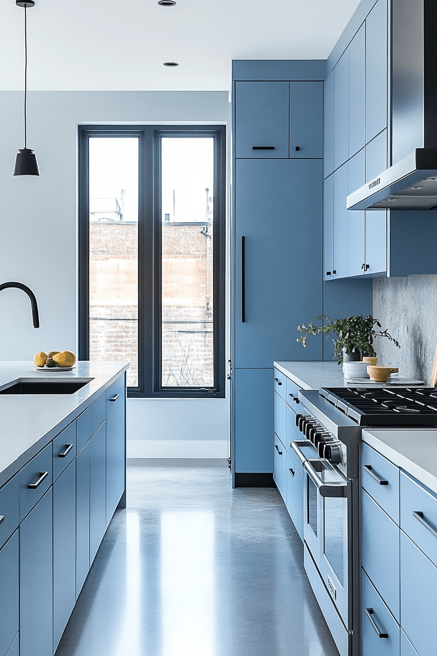Light Blue Kitchen Cabinets