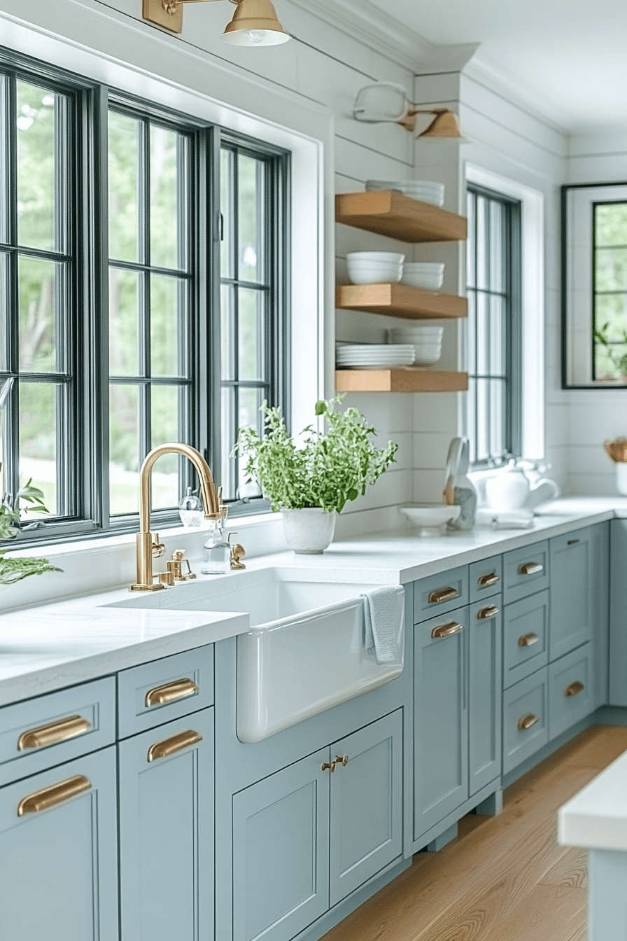 Light Blue Kitchen Cabinets