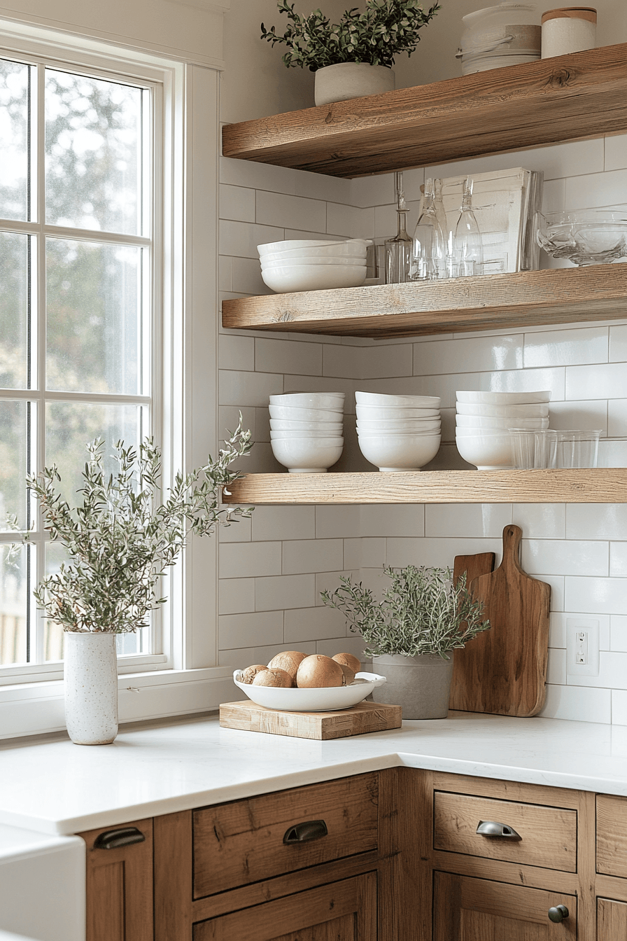 Rustic Farmhouse Kitchen Cabinets