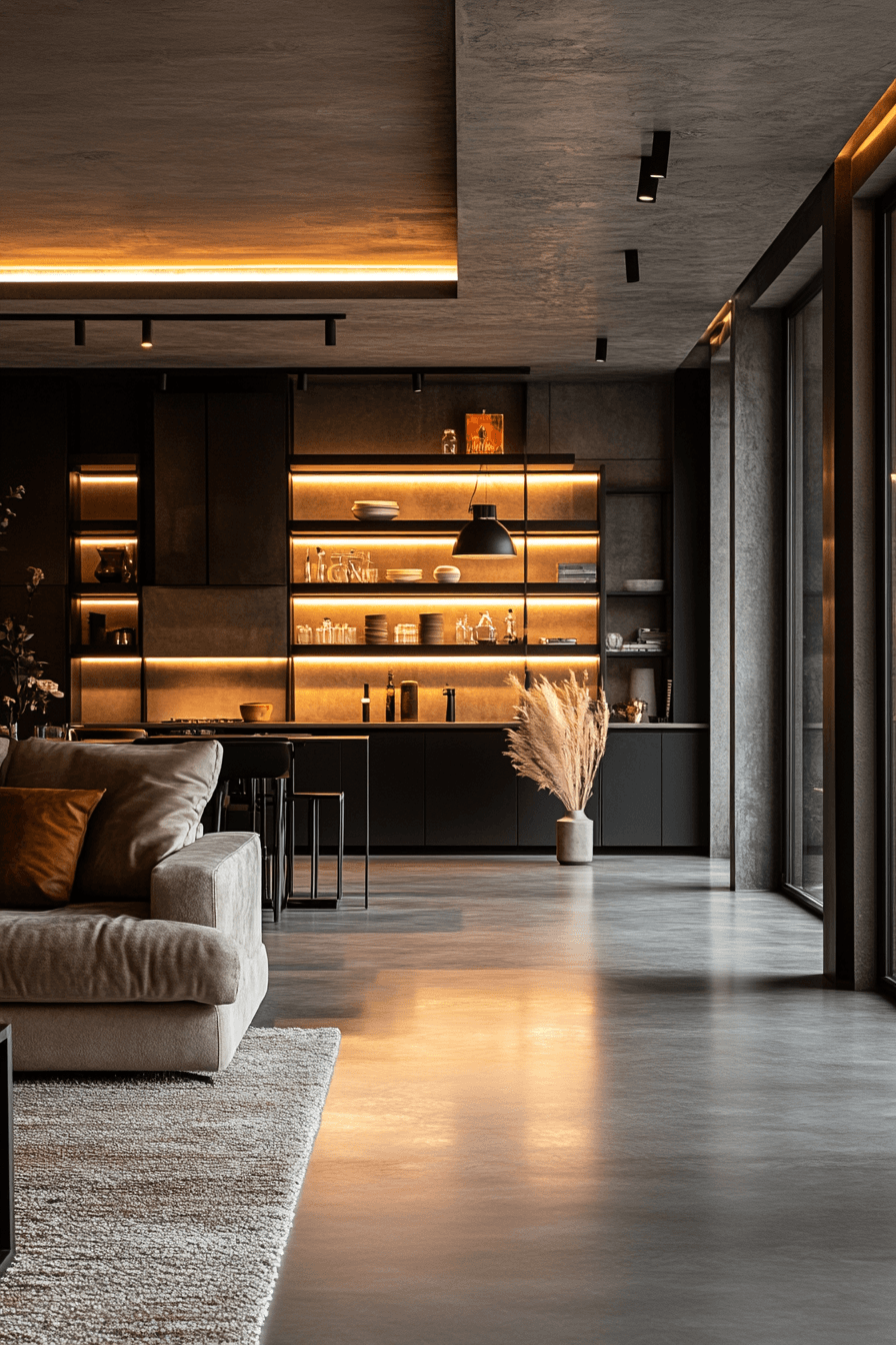 Contemporary Industrial Living Style