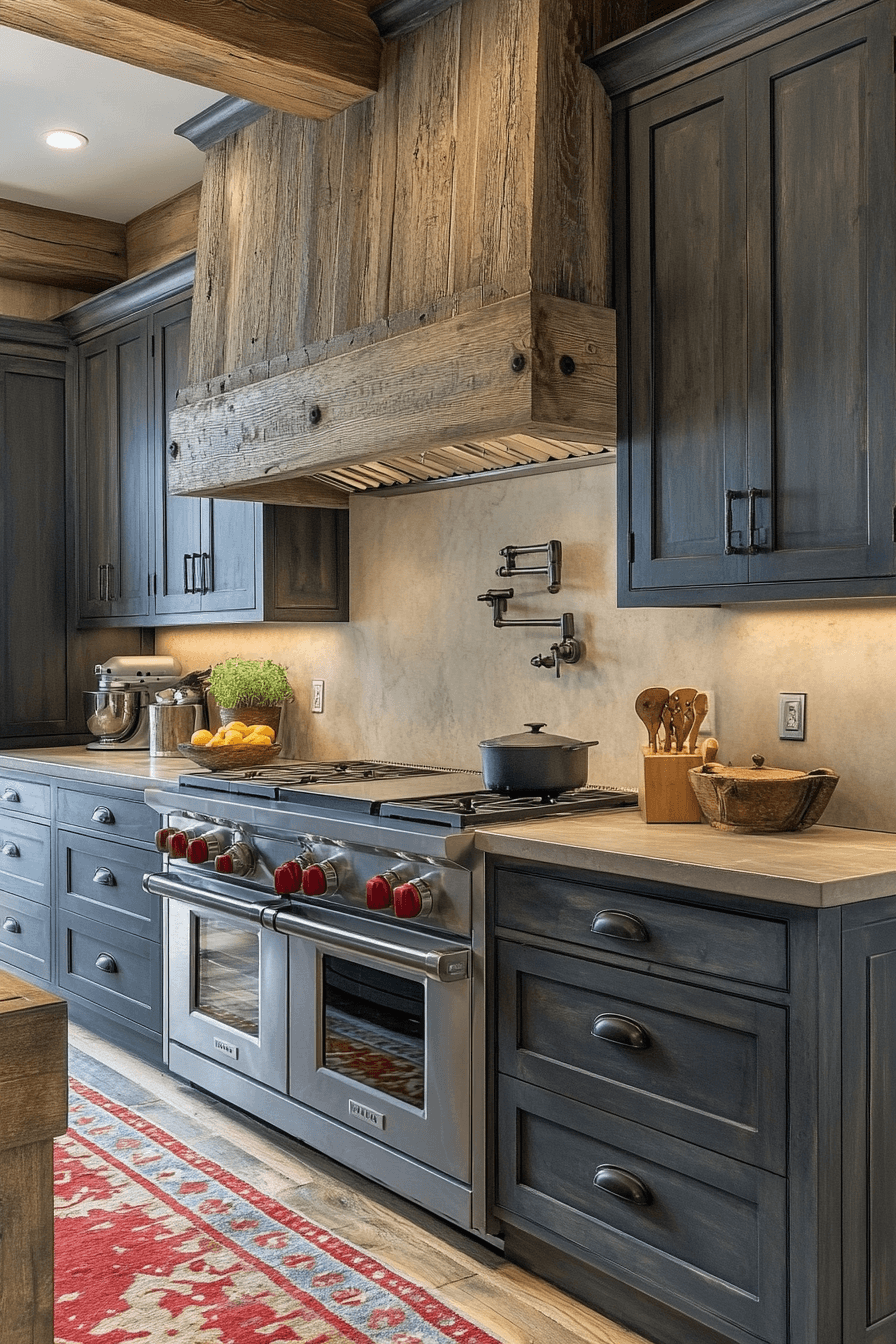 Rustic Farmhouse Kitchen Cabinets