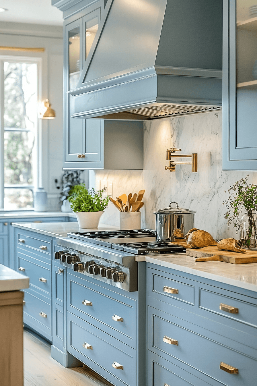 Light Blue Kitchen Cabinets