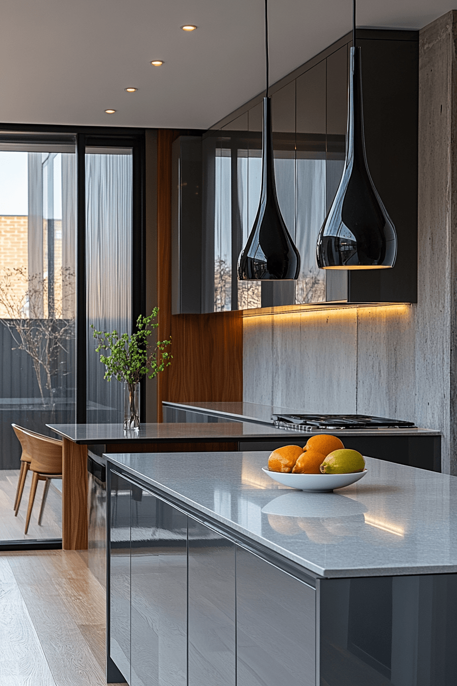 Grey Cabinet And White Countertops