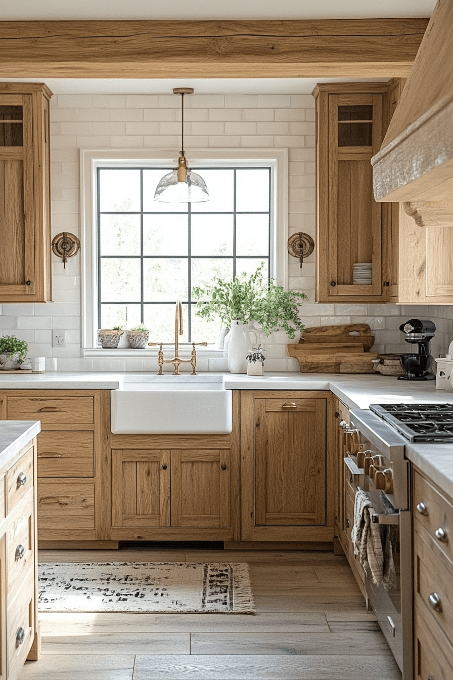 Rustic Farmhouse Kitchen Cabinets