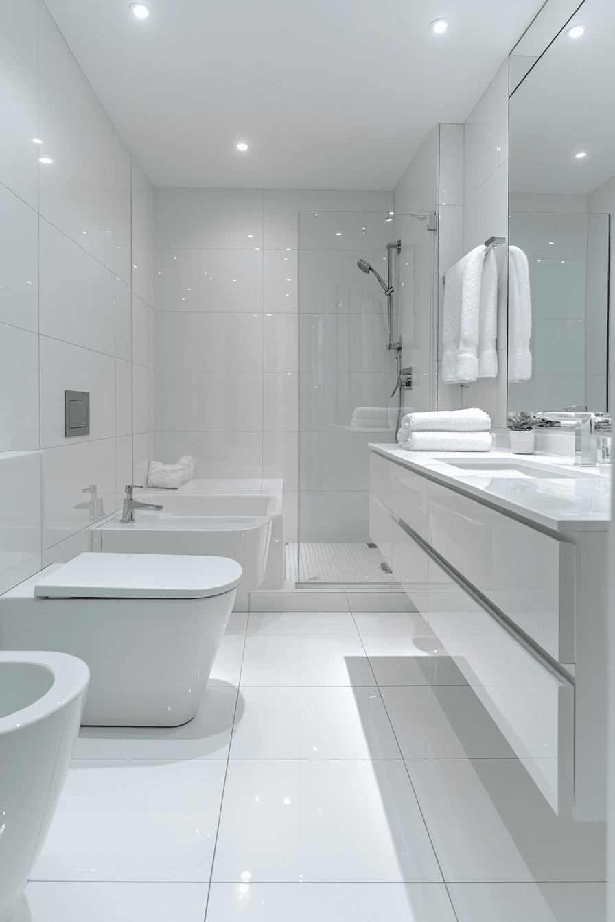 Glossy White Clean Space