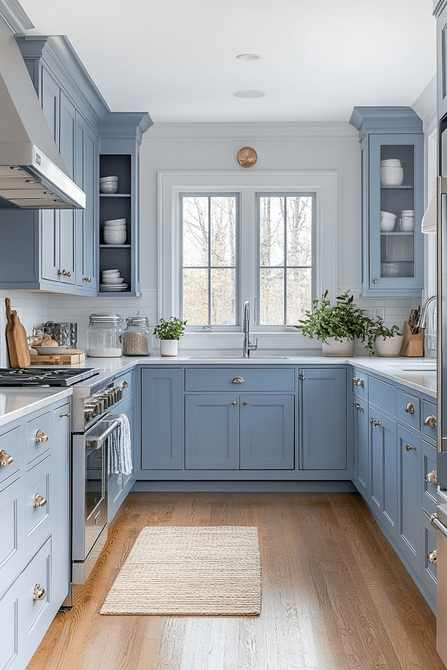 Light Blue Kitchen Cabinets