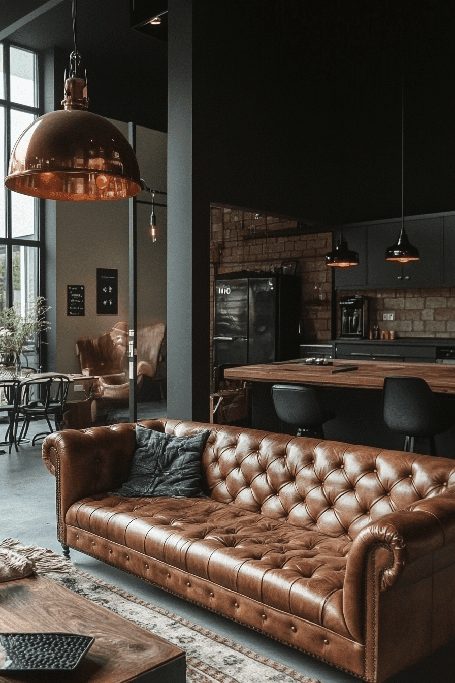 Dark Tone Industrial Living