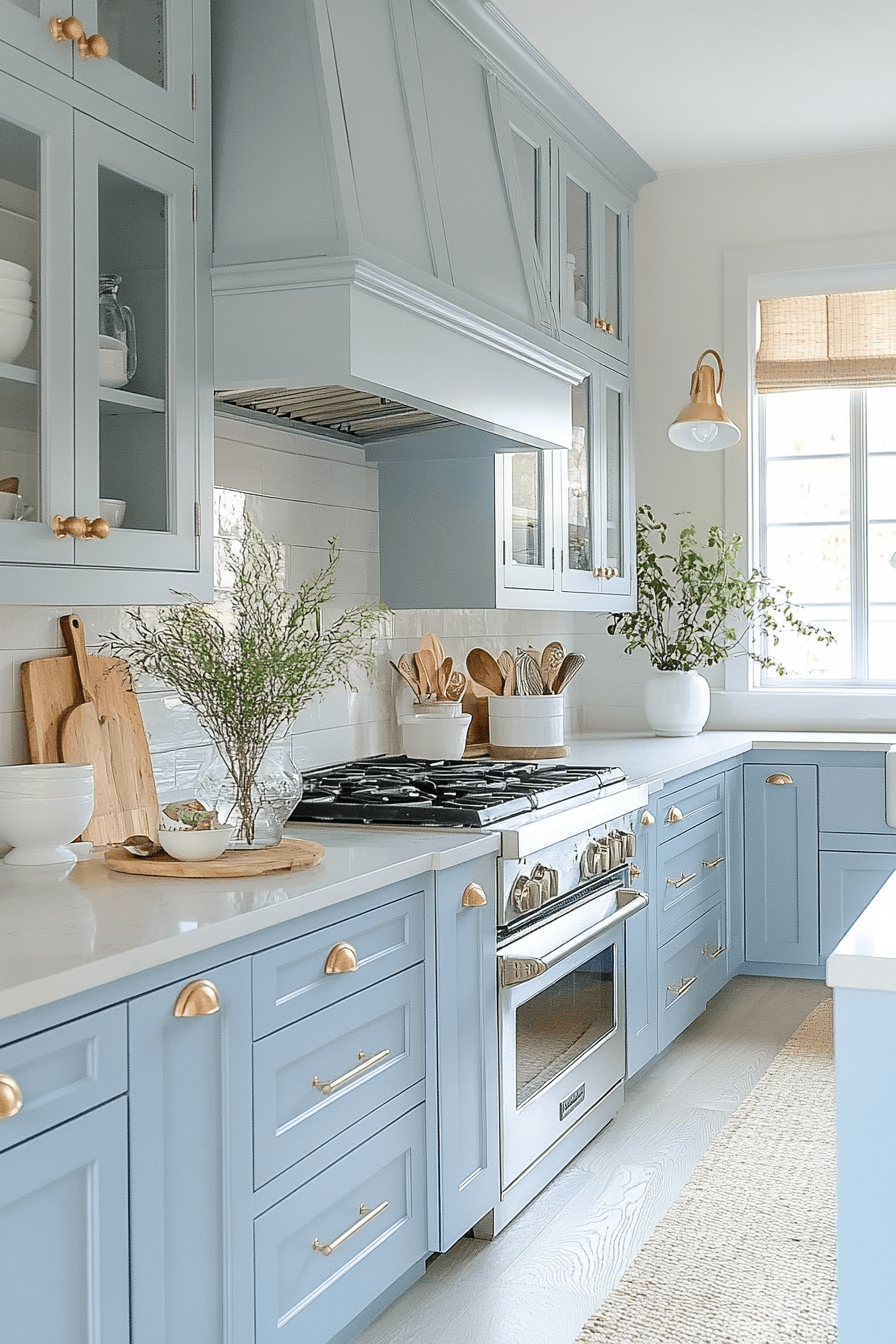 Light Blue Kitchen Cabinets