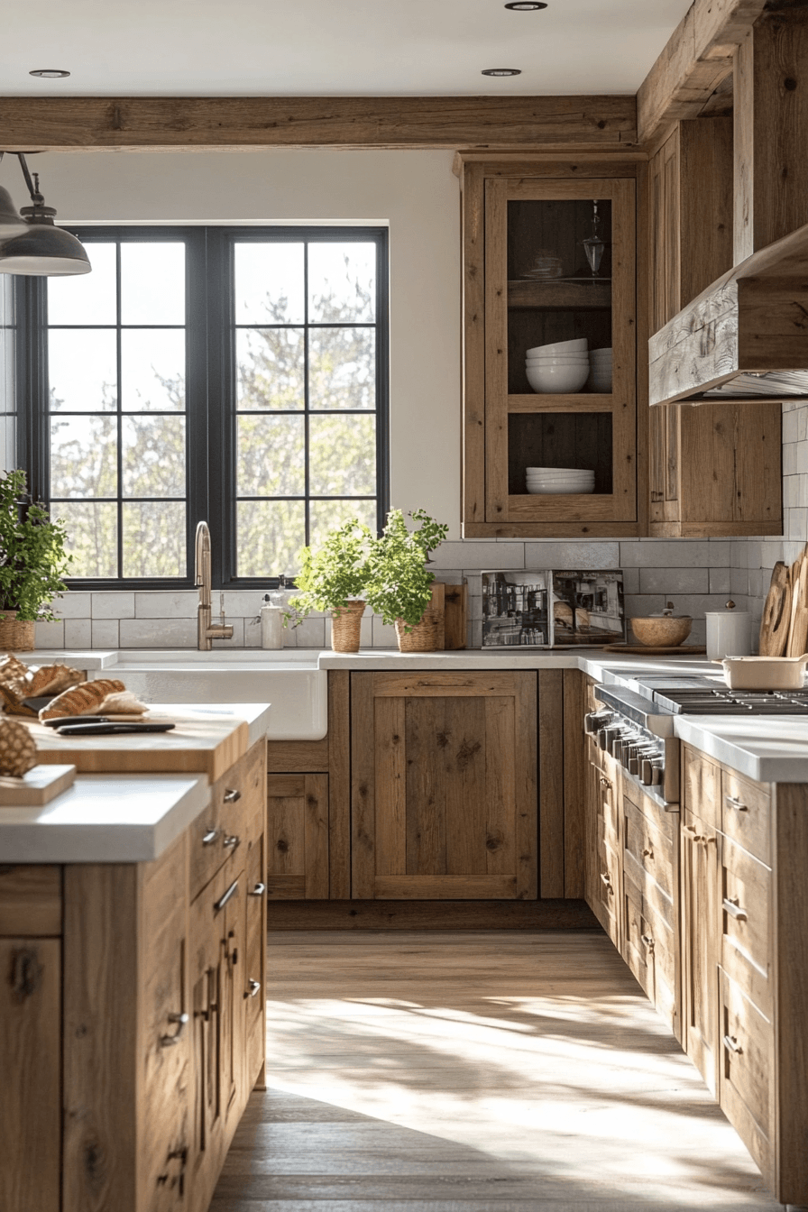 Rustic Farmhouse Kitchen Cabinets