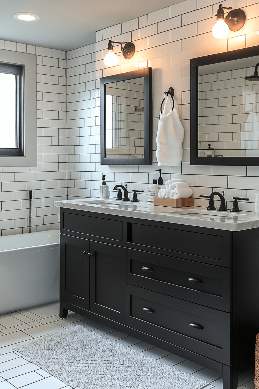 High Contrast Bathroom Edge