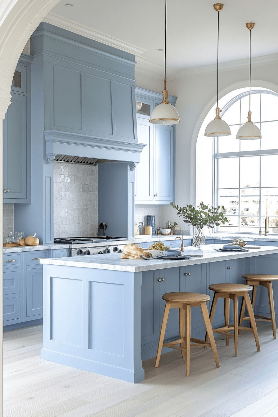 Light Blue Kitchen Cabinets