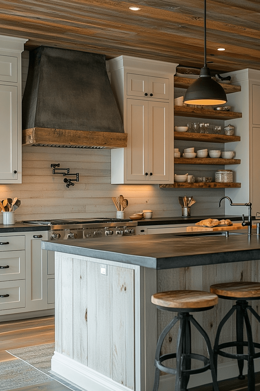 Rustic Farmhouse Kitchen Cabinets