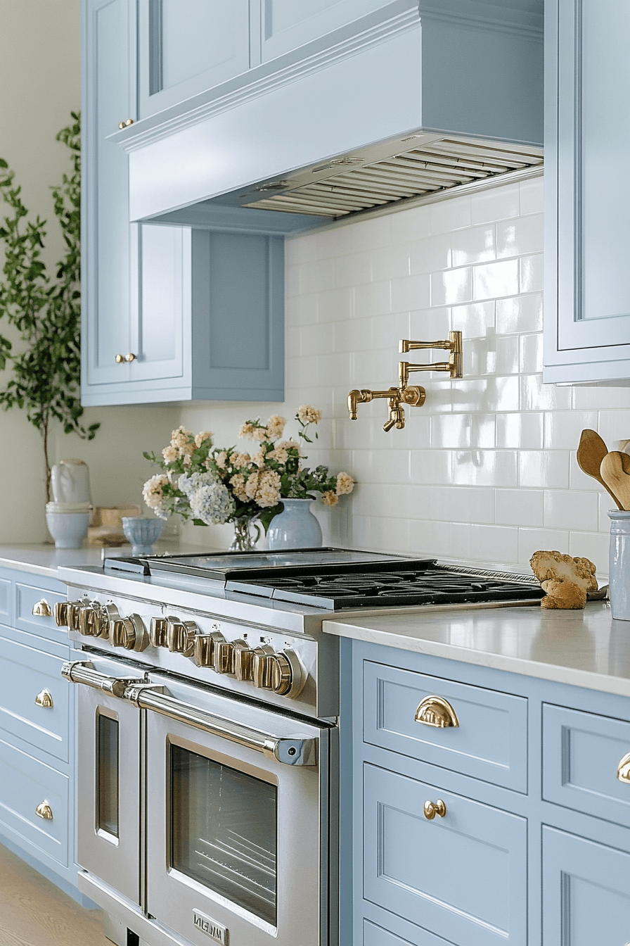 Light Blue Kitchen Cabinets
