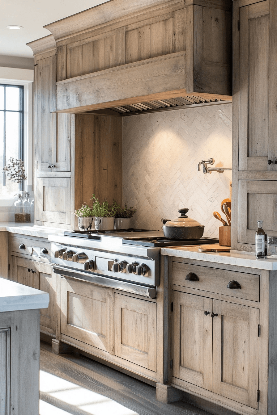 Rustic Farmhouse Kitchen Cabinets