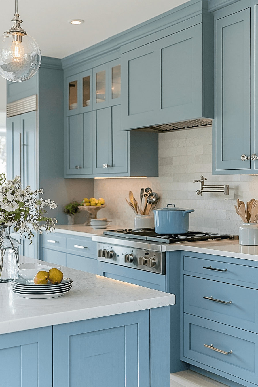 Light Blue Kitchen Cabinets