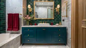 jewel tone bathroom