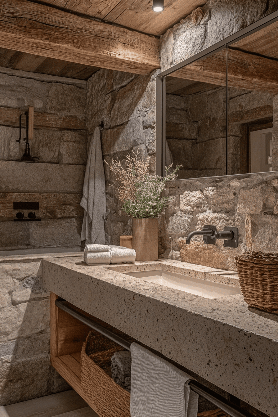 Rustic Bathroom Designs
