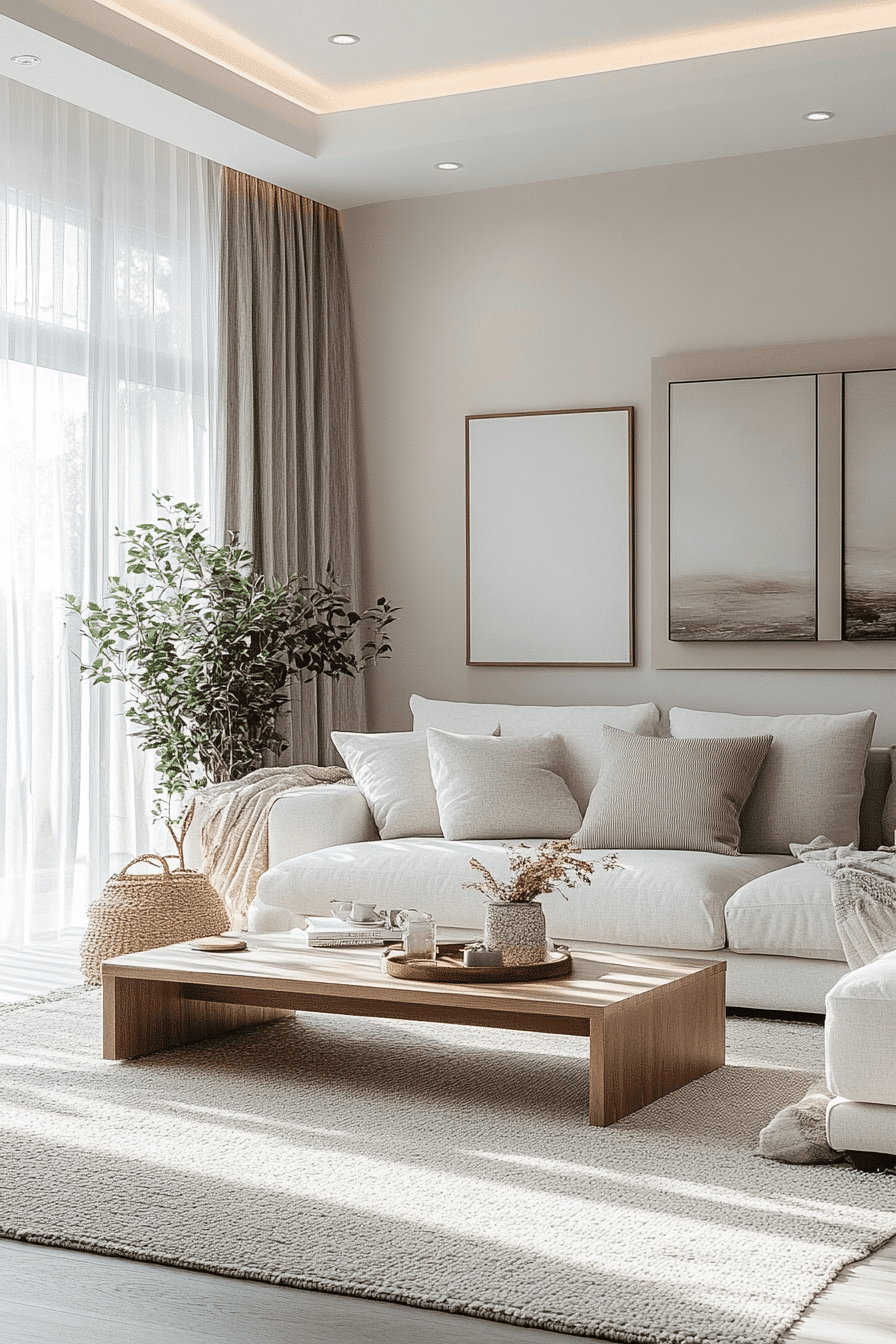 modern minimalist living room