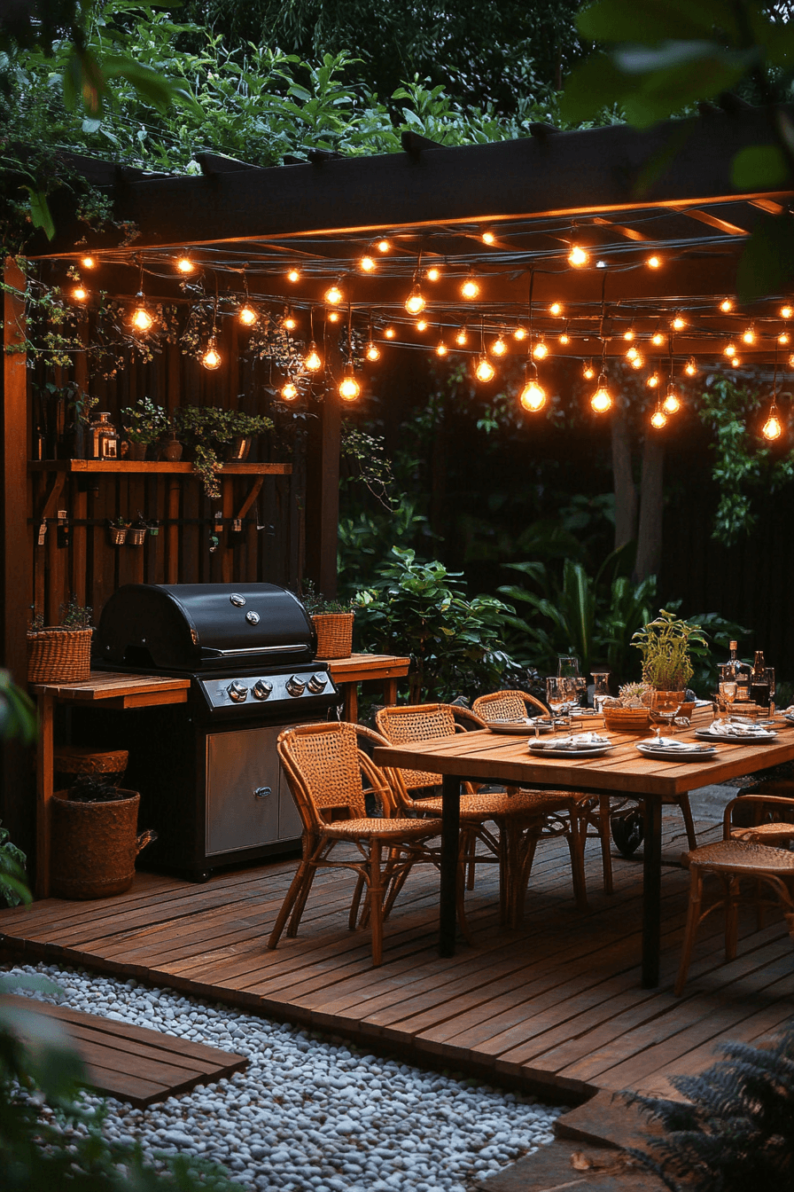 outdoor bbq area