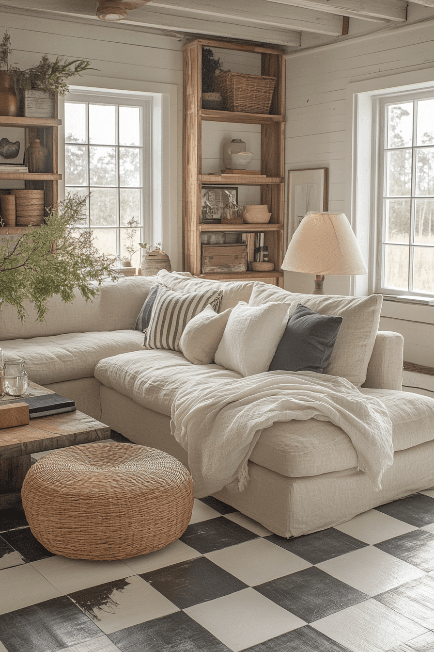 farmhouse living room