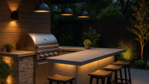 outdoor bbq area