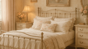 vintage shabby chic bedroom